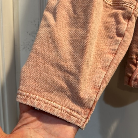 Anthropologie Maeve Jeannie Pink Pieced French Terry Pullover Sweatshirt M - Picture 6 of 8